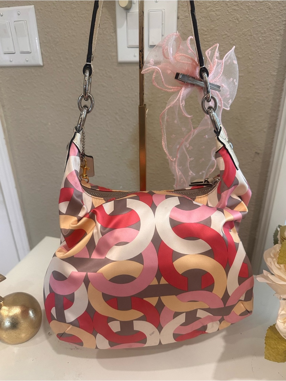 Coach Colorful Geometric Shoulder Bag - Picture 3 of 8